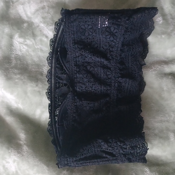 NWOT Auden Black Lace Strapless Bra Bandeaus Size Small - Picture 3 of 8